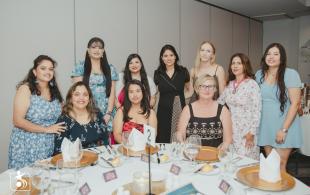 women in purple support