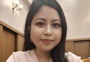 teamwork award winner purple support Salony Shakya